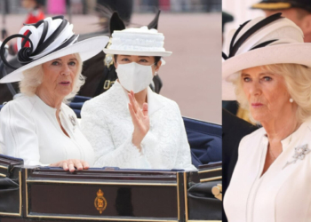 La mirada seria de la reina Camilla en medio de la visita de los emperadores de Japón al Reino Unido