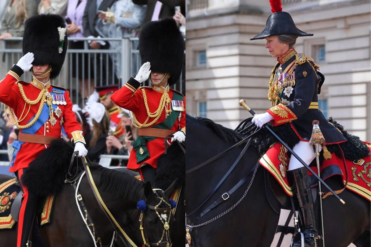 La princesa Ana tuvo algunos inconvenientes con su caballo en el Trooping the Colour de este año