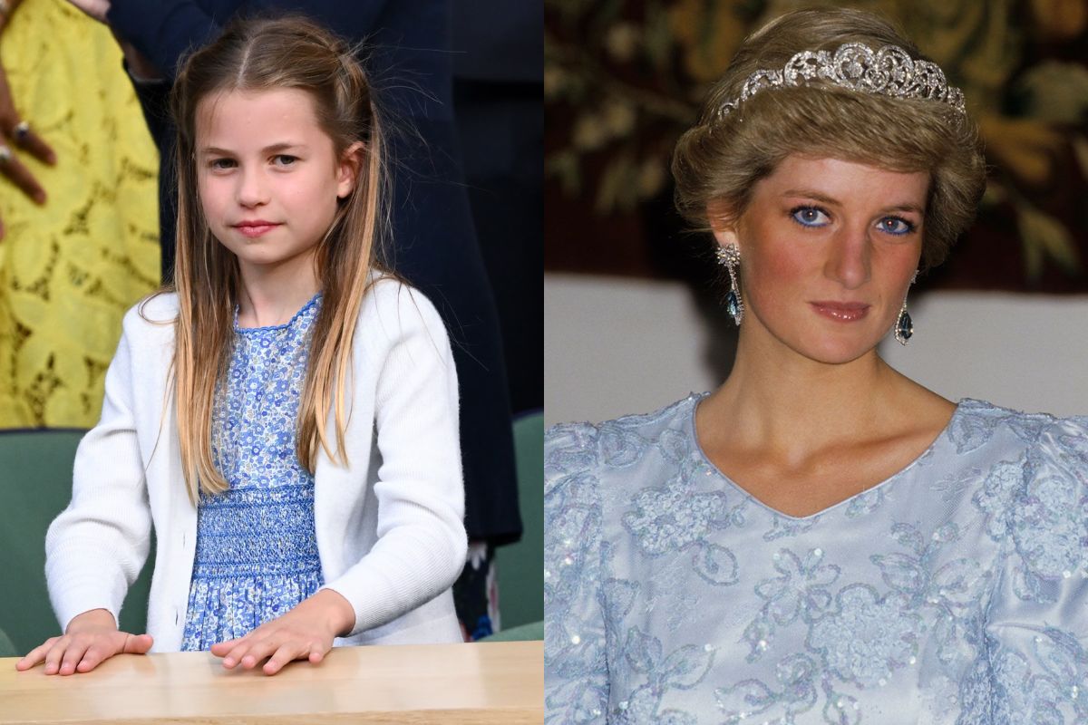 Las sorprendentes parecidos entre la princesa Charlotte y la princesa Diana