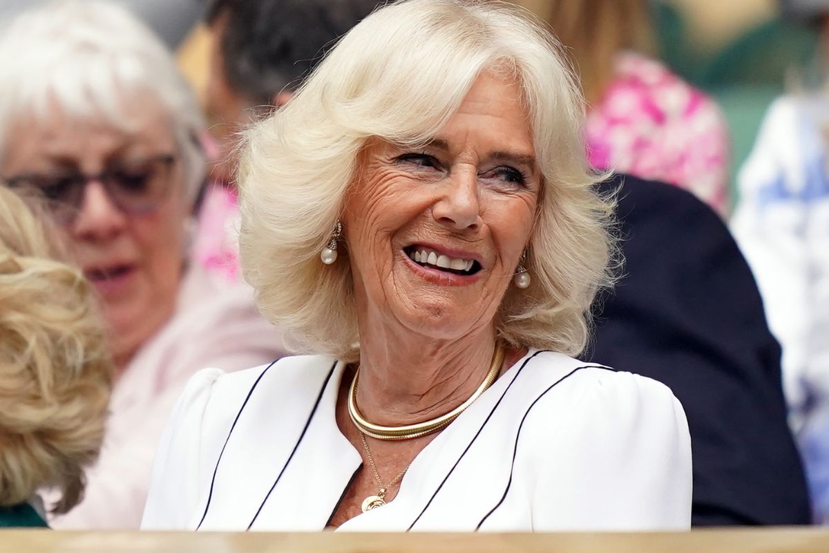 El revolucionado outfit que lució la reina Camilla Parker en el Wimbledon de este año