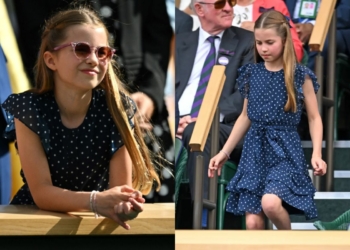 El tierno outfit que usó la princesa Charlotte en la reaparición de su madre en Wimbledon