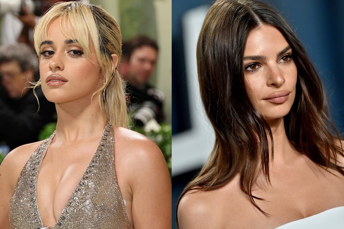 Emily Ratajkowski y Camila Cabello se dieron un romántico beso a la luz pública