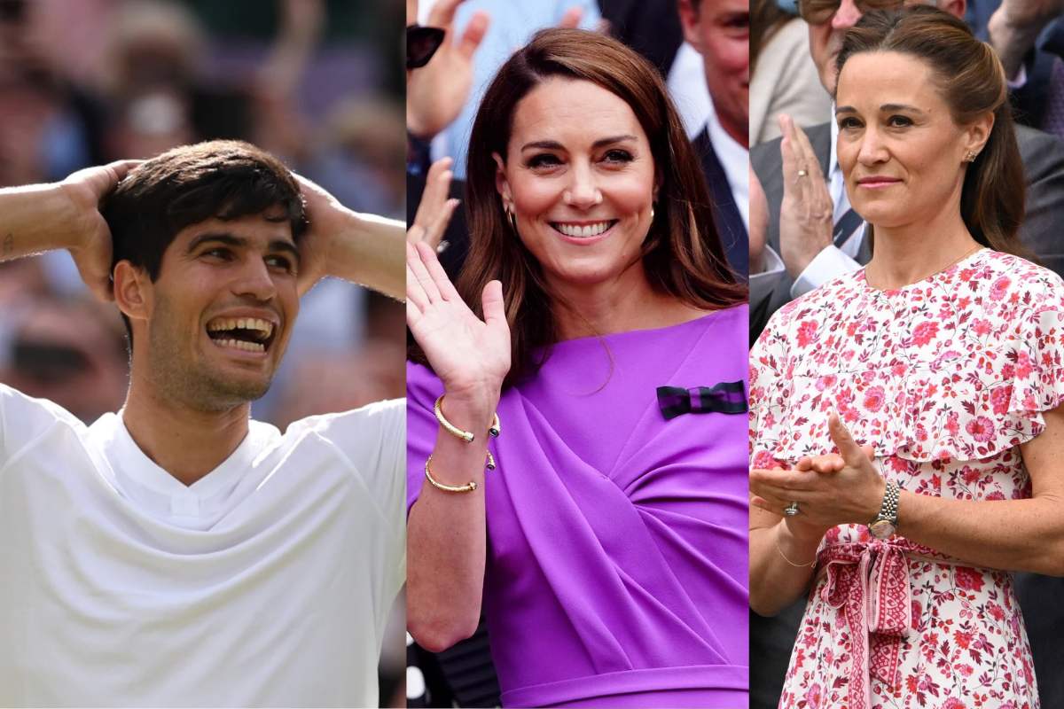 Incómodo momento que vivió Pippa Middleton junto a Carlos Alcaraz y Kate Middleton en Wimbledon