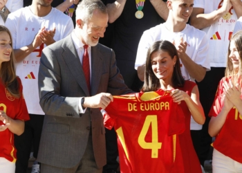 La reina Letizia y el rey Felipe VI reciben a la selección de España tras ganar la Eurocopa 2024