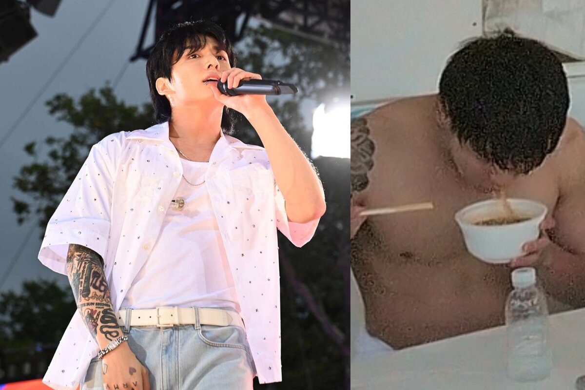 Jungkook de BTS se viraliza en la internet mientras come ramen sin camisa