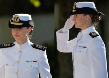 La princesa Leonor conquista las redes con su nuevo uniforme militar de guardamarina