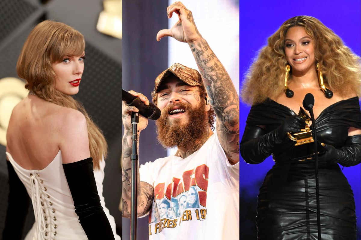 Post Malone dice que 'debe ser horrible' estar al nivel de Taylor Swift y Beyoncé