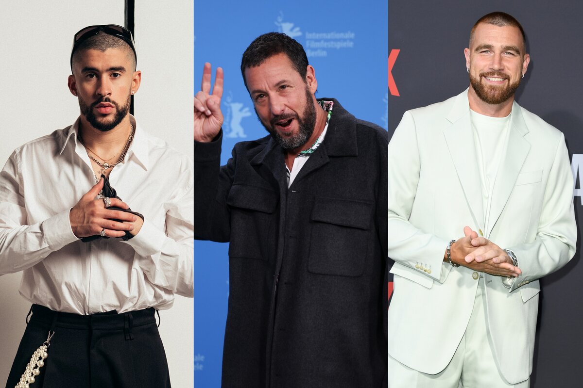 Bad Bunny actuará en una película junto a Adam Sandler y Travis Kelce