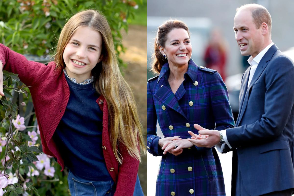 La princesa Charlotte tuvo una reacción divertida ante el momento amoroso del príncipe William y Kate Middleton