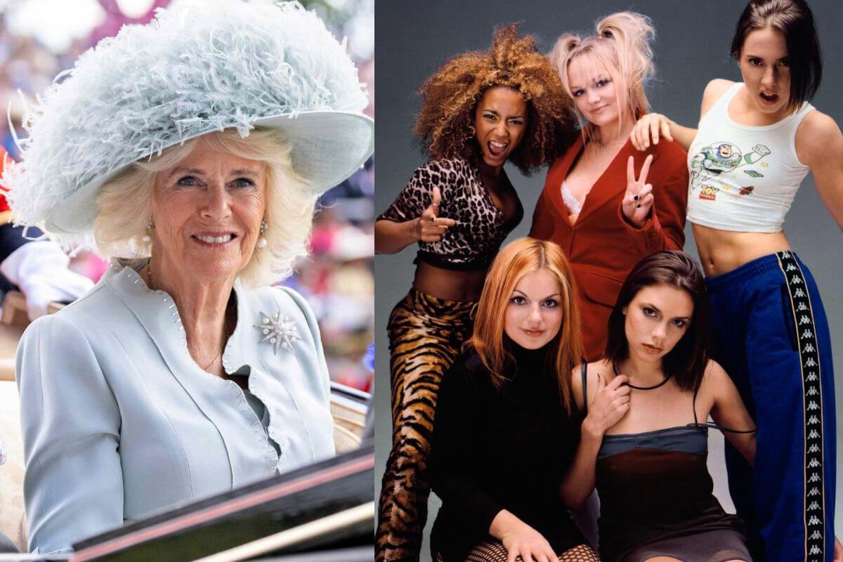 La reina Camilla desafió el protocolo real en un encuentro con una Spice Girl en el Palacio