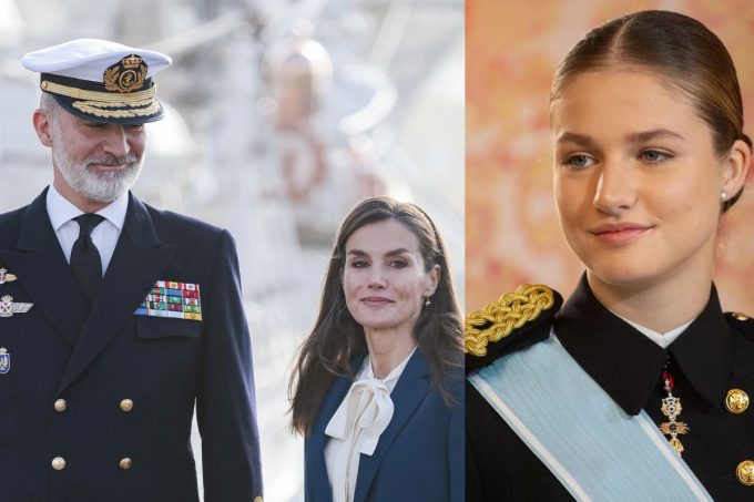 El rey Felipe VI y la reina Letizia se despiden emotivamente de la princesa Leonor